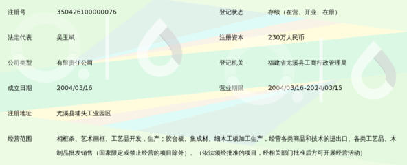 福建省尤溪县百源木业——企业信息概览